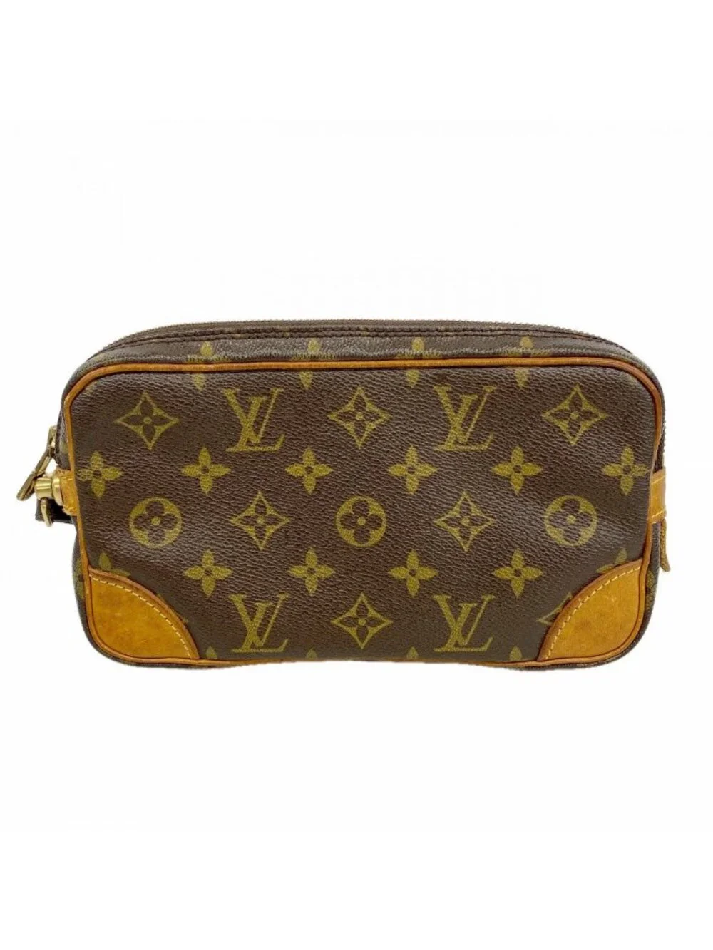 Louis Vuitton Clutch Monogram Marly Dragonne PM Brown
